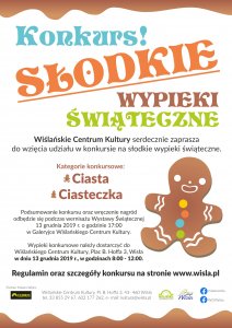 Plakat konkursu na świąteczne wypieki